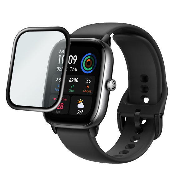 2x ERBORD Hybrid Glass pentru Amazfit GTS 4 Mini