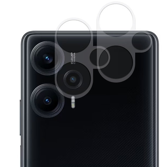 2x ERBORD sticlă călită ERBORD pentru camera pentru Xiaomi Poco F5, transparentă