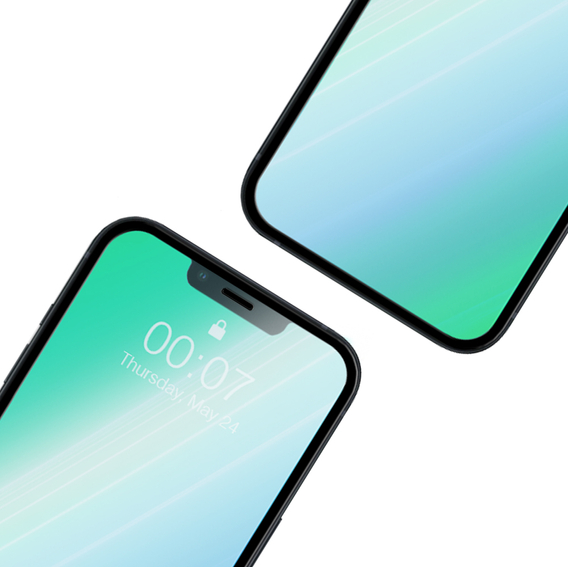 2x sticlă călită pentru iPhone 12 Pro Max, ERBORD 3D pentru întregul display