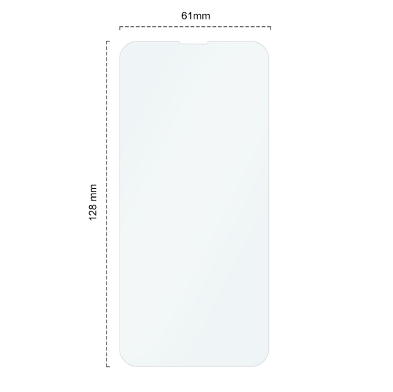 2x sticlă călită pentru iPhone 13 Mini, ERBORD 9H Hard Glass pe ecran