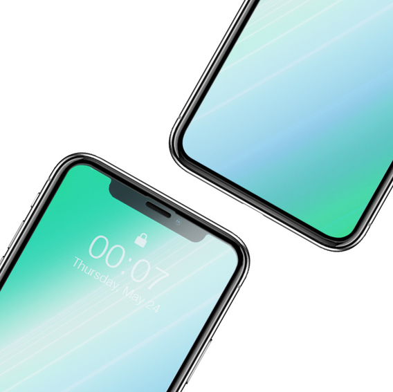 2x sticlă călită pentru iPhone X/XS/11 Pro, ERBORD 3D pentru întregul display