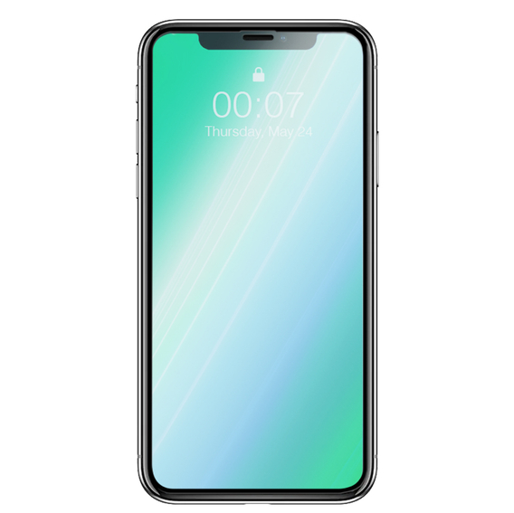 2x sticlă călită pentru iPhone X/XS/11 Pro, ERBORD 3D pentru întregul display