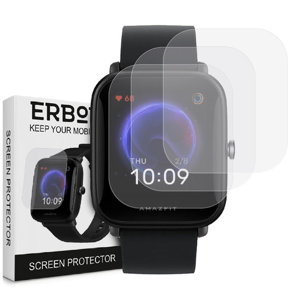 3x ERBORD Hydrogel Foil pentru Amazfit Bip U Pro