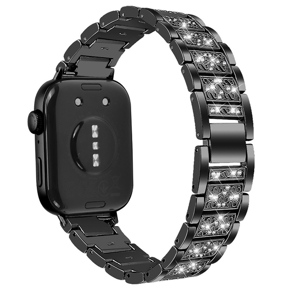 Brățară cu diamante pentru Xiaomi Smart Band 8 Pro, negru