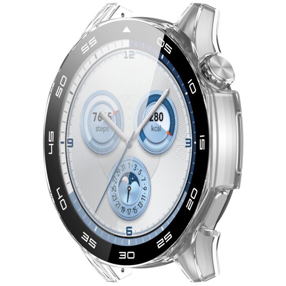 Carcasă 2in1 + sticlă călită pentru Huawei Watch GT 5 46mm, transparentă