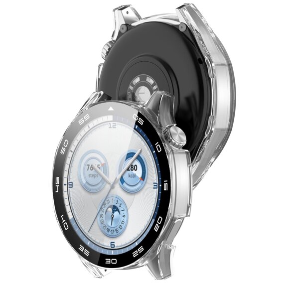 Carcasă 2in1 + sticlă călită pentru Huawei Watch GT 5 46mm, transparentă