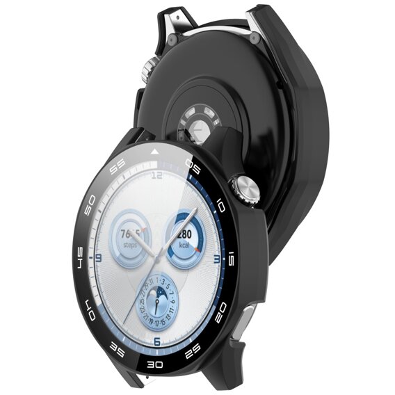 Carcasă 2in1 + sticlă călită pentru Huawei Watch GT 5 46mm, transparentă