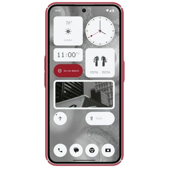 Carcasă NILLKIN pentru Nothing Phone (2), Super Frosted Shield Case, roșu