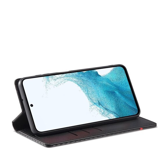 Carcasă cu clapetă pentru Samsung Galaxy A35 5G, Carbon LC.IMEEKE, negru