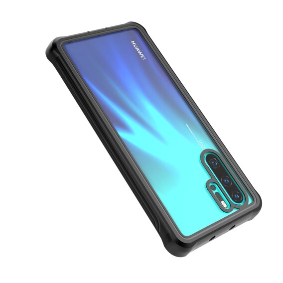 Carcasă pentru Huawei P30 Pro, Shockproof, cu folie, negru