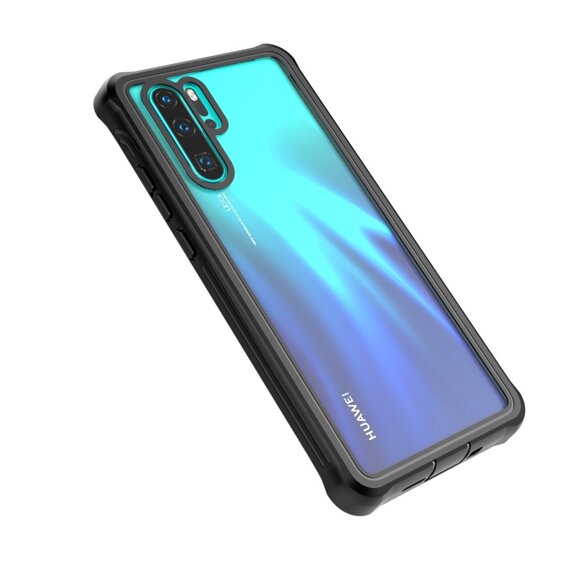 Carcasă pentru Huawei P30 Pro, Shockproof, cu folie, negru