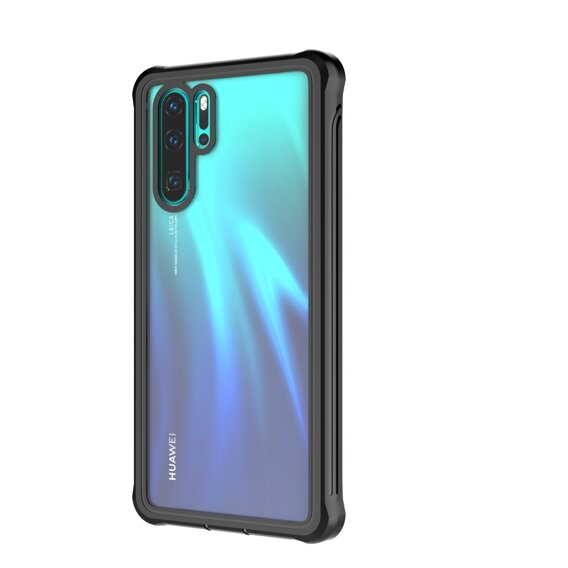 Carcasă pentru Huawei P30 Pro, Shockproof, cu folie, negru