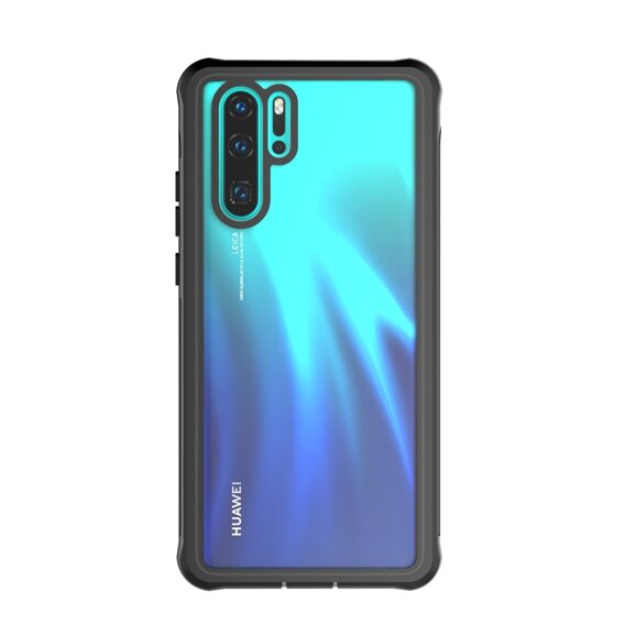 Carcasă pentru Huawei P30 Pro, Shockproof, cu folie, negru