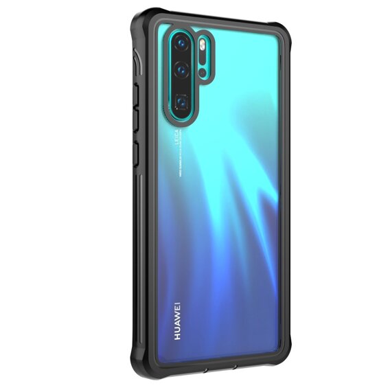 Carcasă pentru Huawei P30 Pro, Shockproof, cu folie, negru