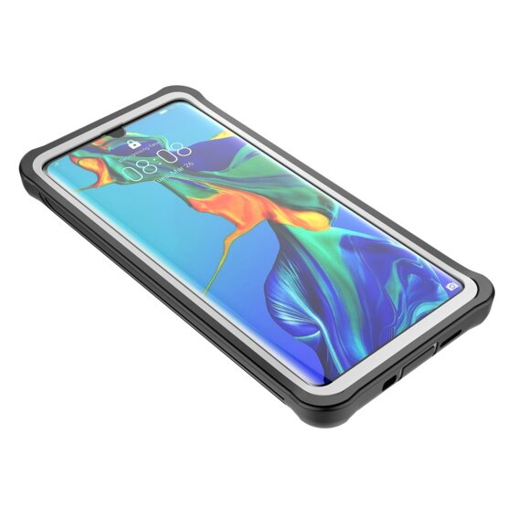 Carcasă pentru Huawei P30 Pro, Shockproof, cu folie, negru