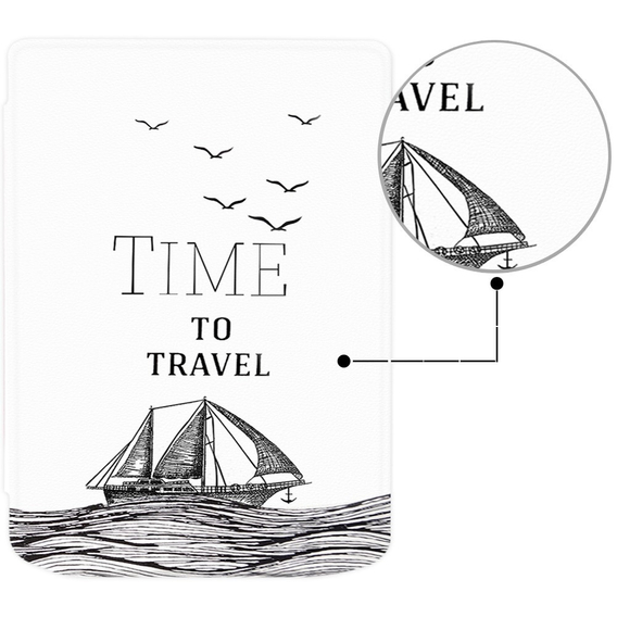 Carcasă pentru PocketBook Verse / Verse Pro, Smartcase, Time to travel