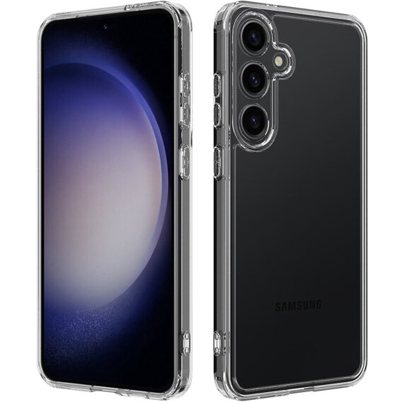 Carcasă pentru Samsung Galaxy S24+ Plus, Fusion Hybrid, cu protecție pentru camera foto, transparentă