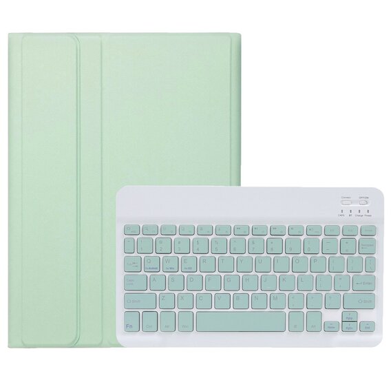 Carcasă + tastatură Apple iPad Air 11" 6 gen. 2024, Leather Pen Slot, verde deschis