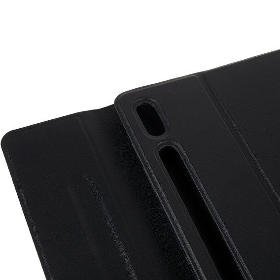 Carcasă + tastatură Galaxy Tab S7+ Plus / S8+ Plus /S7 FE T730 T733, Pen Slot, negru