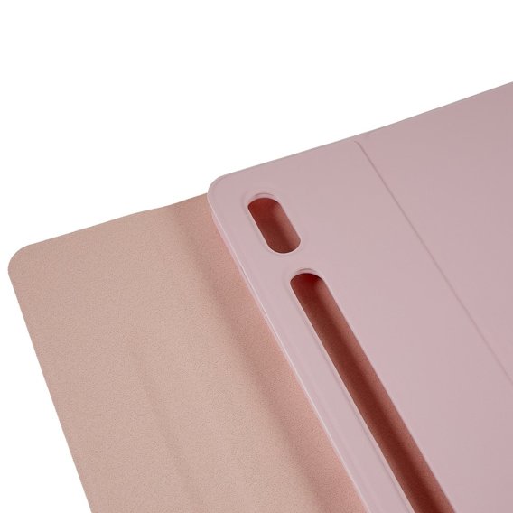 Carcasă + tastatură Galaxy Tab S7+ Plus / S8+ Plus /S7 FE T730 T733, Pen Slot, roz rose gold