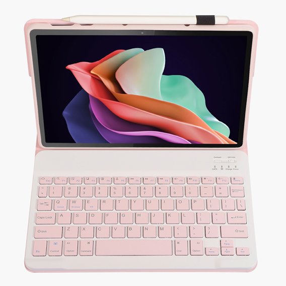 Carcasă + tastatură Lenovo Tab P11 Gen 2, Pen Slot, roz rose gold