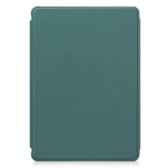 Carcasă + tastatură Samsung Galaxy Tab S9 FE, Rotary 360° Leather, verde închis