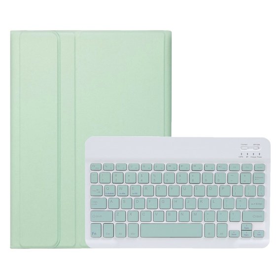 Carcasă + tastatură iPad 10.9 2022 10 Gen, Pen Slot, verde deschis