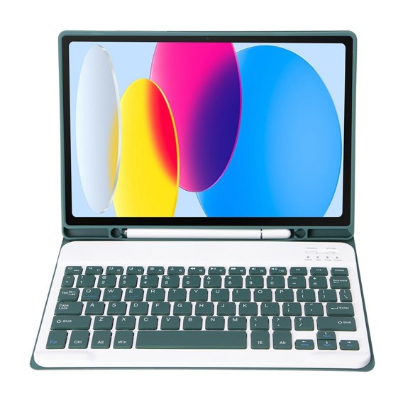 Carcasă + tastatură iPad 10.9 2022 10 Gen, Pen Slot, verde închis