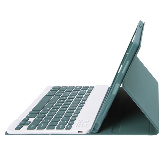 Carcasă + tastatură iPad 10.9 2022 10 Gen, Pen Slot, verde închis