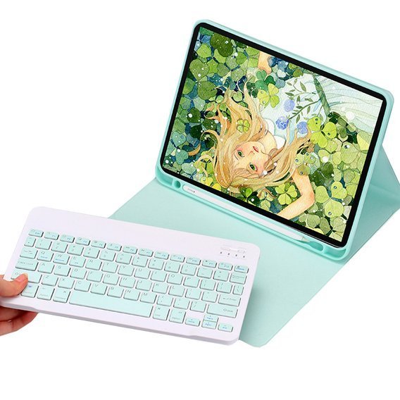 Carcasă + tastatură iPad 9.7 2017 / iPad 9.7 2018 / Air / Air 2, verde