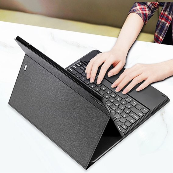 Carcasă + tastatură iPad Pro 12.9 2021/2020, Dux Ducis Magnetic Keyboard, negru