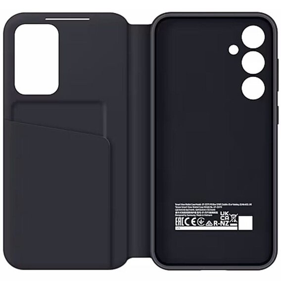 Caz original Samsung pentru Galaxy S23 FE, S View Wallet Cover, negru