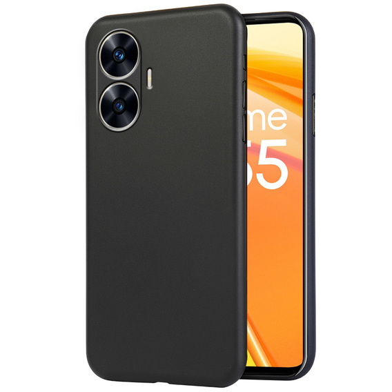 Caz subțire pentru Realme C55, Slim, negru