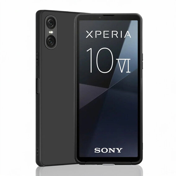 Caz subțire pentru Sony Xperia 10 VI, Slim, negru