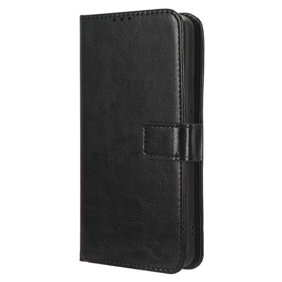 Cu clapetă pentru Google Pixel 8 Pro, Crazy Horse Wallet, negru