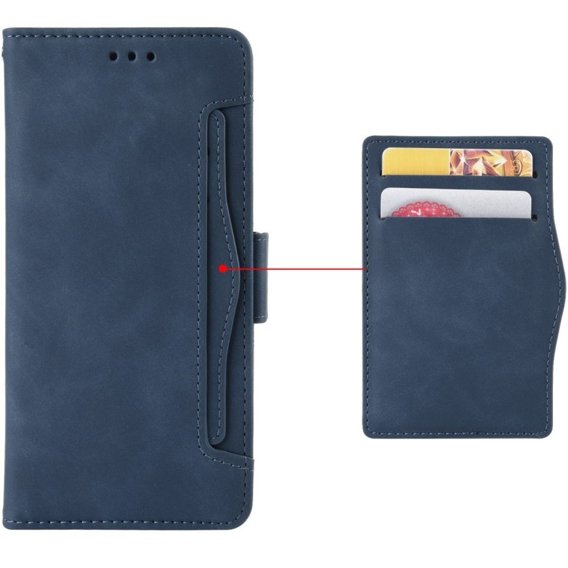 Cu clapetă pentru Honor 90, Card Slot, albastru