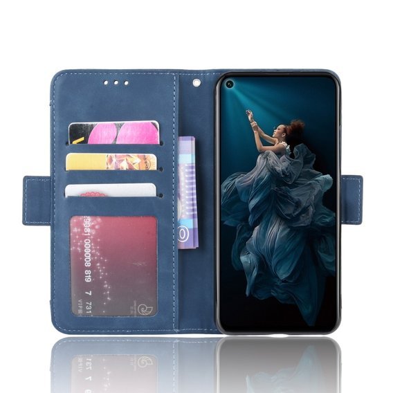 Cu clapetă pentru Huawei Honor 20 / Nova 5T, Card Slot, albastru