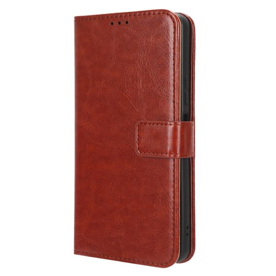 Cu clapetă pentru Huawei Nova 11i, Crazy Horse Wallet, maro