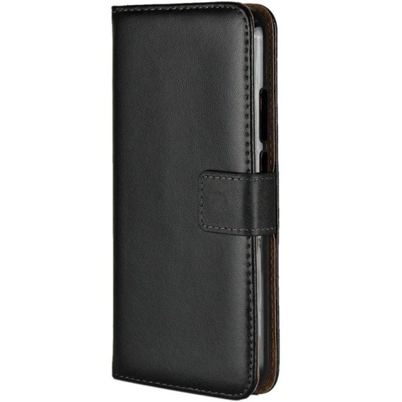 Cu clapetă pentru Huawei P20 Lite, Split Leather Wallet, negru