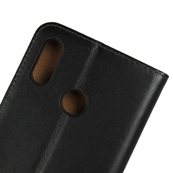 Cu clapetă pentru Huawei P20 Lite, Split Leather Wallet, negru