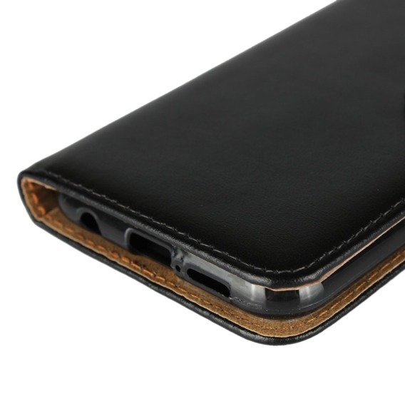 Cu clapetă pentru Huawei P20 Lite, Split Leather Wallet, negru