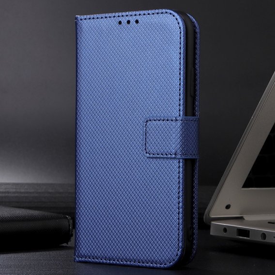 Cu clapetă pentru Infinix Hot 20i, Wallet Smart Magnet Case, albastru