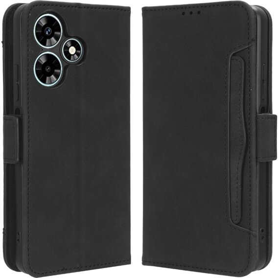 Cu clapetă pentru Infinix Hot 30, Card Slot, negru