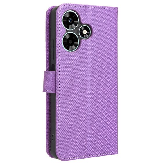 Cu clapetă pentru Infinix Hot 30i, Wallet Smart Magnet, violet