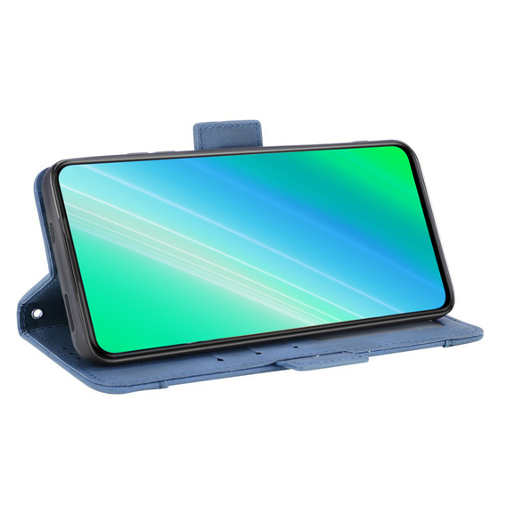 Cu clapetă pentru Motorola Moto G14, Card Slot, albastru