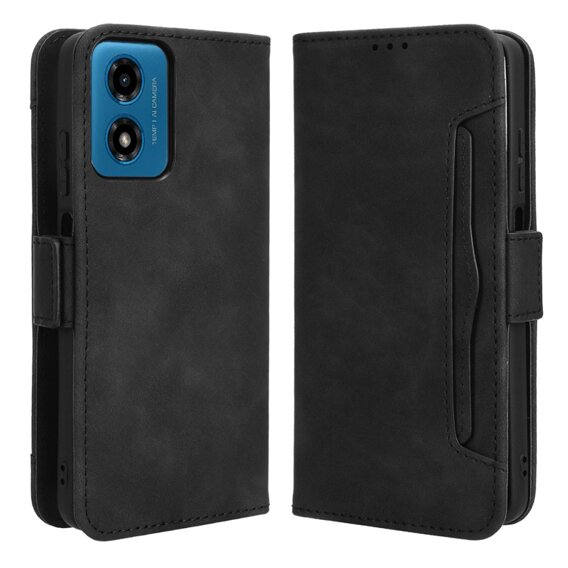 Cu clapetă pentru Motorola Moto G24 / G24 Power / G04, Card Slot, negru