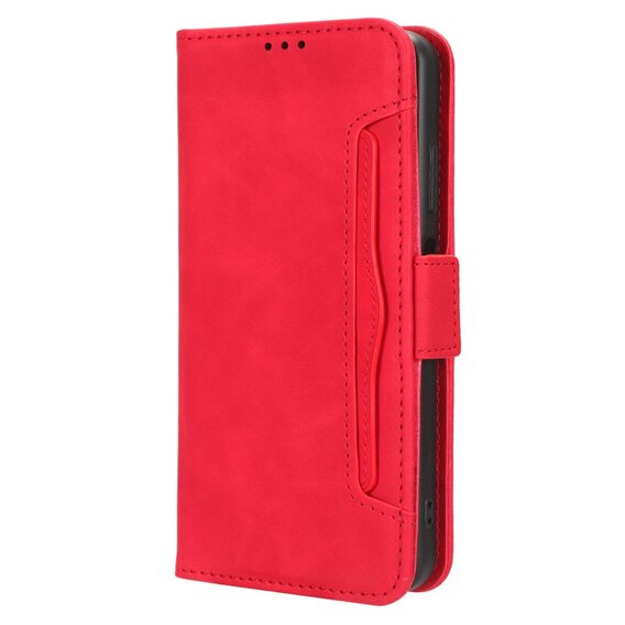 Cu clapetă pentru OnePlus 12 5G, Card Slot, roșu