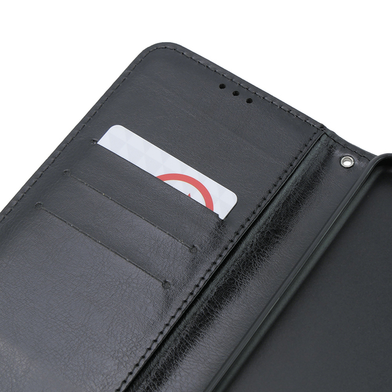 Cu clapetă pentru Oppo A38 4G / Oppo A18 4G, Crazy Horse Wallet, negru