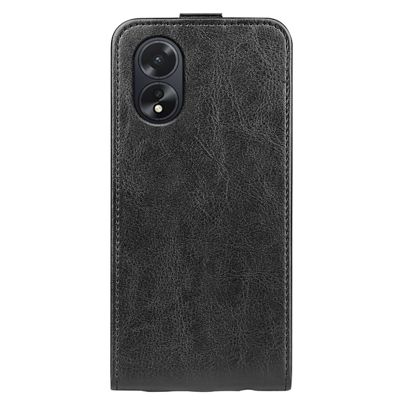 Cu clapetă pentru Oppo A38 4G / Oppo A18 4G, Flip, negru