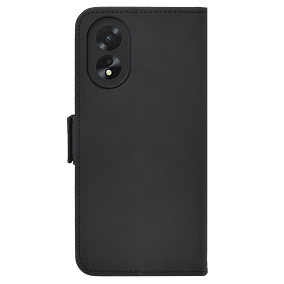 Cu clapetă pentru Oppo A58 4G, Card Slot, negru